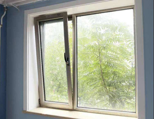 Fenêtre à battant basculant en aluminium gris moderne, modèles français de qualité, insonorisée, étanche, suspendue, pour chambre à coucher, best-seller - Product Image 5