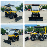 Haute qualité à quatre roues Ride-On essence chasse-neige camion multi-fonction démarrage électrique déneigeur utilisation agricole Atv chasse-neige
