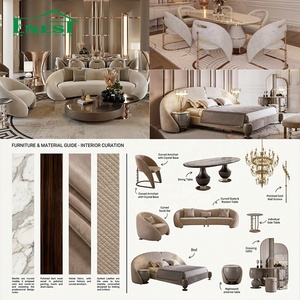 Set <span class=keywords><strong>Tavolo</strong></span> da Pranzo di Lusso Moderno in Marmo con Elegante Base Dorata per Progetti di Arredamento per Ville e Ristoranti di Hotel a 5 Stelle - Product Image 5
