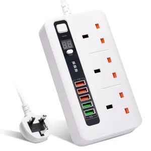 Factory Wholesale All Kinds Of High-quality Durable Power Socket Plugs Usb Smart Fast Charging British Power Strip