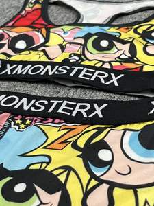 Produttore di Lingerie con Logo personalizzato di alta qualità Eth Ika da donna senza fili reggiseno sportivo con pantaloncini medi stampati - Product Image 3