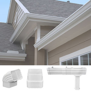 <span class=keywords><strong>Gouttière</strong></span> d'eau de pluie en <span class=keywords><strong>PVC</strong></span> <span class=keywords><strong>Gouttière</strong></span> de toiture <span class=keywords><strong>Gouttière</strong></span> en <span class=keywords><strong>PVC</strong></span> Tuyau de descente et raccords de tuyauterie Matériaux de construction - Product Image 2