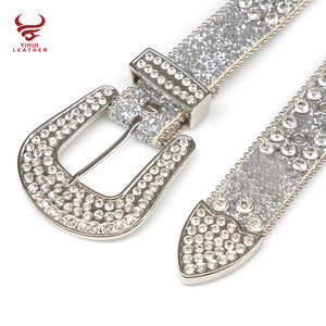 Nuovi arrivi cinture di moda BB Bling Designer Top Seller <span class=keywords><strong>cintura</strong></span> di strass bianco per <span class=keywords><strong>uomo</strong></span> e donna - Product Image 2