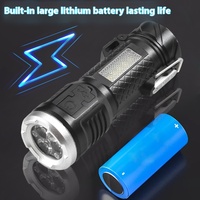 Briquet électrique portatif d'urgence pour l'extérieur Mini lampe de poche multifonctionnelle étanche rechargeable pour le camping