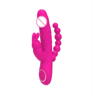 Kaninchen Vibrator Klitoris Stimulator 3 in 1G-Punkt Dildo <span class=keywords><strong>Penis</strong></span> Anal Double Penetration Weiblicher Mastur bator Sexspielzeug für Frau 18 - Product Image 6