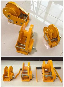 כננת ידנית מפלדה 1200/1800/2600 ליברות, ניידת, מופעלת ידנית, קטנה, ימית ורכבית (גובה הרמה 30 מטר עם בלם) - Product Image 6