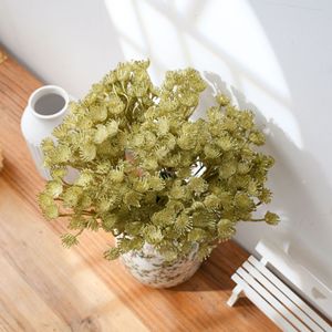 CallaFloral Fleur Artificielle Floquée à Neuf Branches, Plante Verte, Décoration de Mariage, Style INS, Transfrontalier - Product Image 2