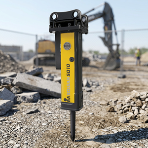 For SQ10 Hydraulic Breaker for 0.8-2.5 Ton Excavators 1 Year Warranty 104kg Weight 40mm <b>Chisel</b> Diameter MOQ 1 Set Made - Product Image 2