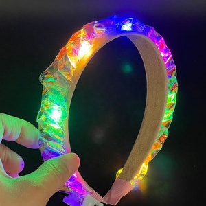 Creative LED Light-Up pellicola colorata fascia magica incandescente per capelli accessori per la laurea Ramadan Festival evento festa di <span class=keywords><strong>Halloween</strong></span> - Product Image 1