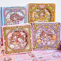 Buku Catatan Jurnal Lucu Bergaya Girly Mr. Paper Square untuk Menulis Memo dan Diary