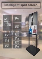 Nuevo diseño de 43 pulgadas, reproductor de publicidad de póster Digital, pantalla LED, pantalla táctil, sistema Android de pie, centro comercial, venta al por menor
