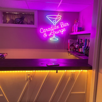 Drop Shipping Décoration de magasin de fumée intérieure Lettres acryliques Enseigne néon flexible à LED