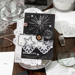 สมุดสติกเกอร์ตกแต่งลายวินเทจแบบฟอยล์สีเงิน ซีรีส์ตู้ไปรษณีย์ร้าง 20 แผ่นต่อแพ็ค - Product Image 2