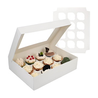 Boîte à pâtisserie et gâteaux noire minimaliste en carton de qualité alimentaire avec poignée de transport pour desserts, croquis, café et plats à emporter