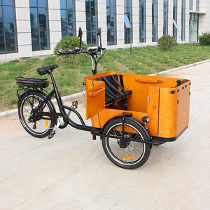 Vélo cargo électrique à 3 roues, 4 places, fabriqué en usine selon les normes européennes, pour adultes et personnes âgées, tricycle cargo - Product Image 2