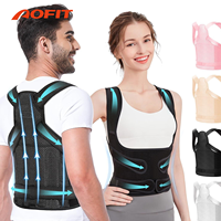 Correcteur de posture réglable pour adultes, anti-affaissement, haute élasticité, soulagement de la douleur, soutien dorsal respirant en maille, certifié CE