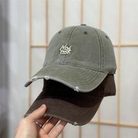 Gorra de béisbol de PVC desgastada y rasgada para mujer, novedad de invierno 2026, de gran tamaño, con corona profunda y ala ancha ajustable
