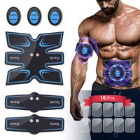 Appareil d'entraînement musculaire EMS rechargeable six-en-un, stimulateur d'abdominaux, masseur TENS OEM, vente chaude