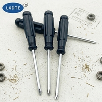 Tournevis Phillips 4 mm, manche noir, embout magnétique, traitement galvanisé, pour démontage de meubles industriels OEM, type grenade
