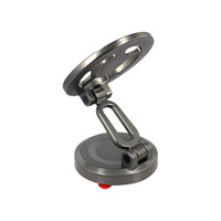 Support de téléphone magnétique ABS rétractable et rotatif avec télécommande pour bureau et tableau de bord de voiture, compatible avec toutes les marques