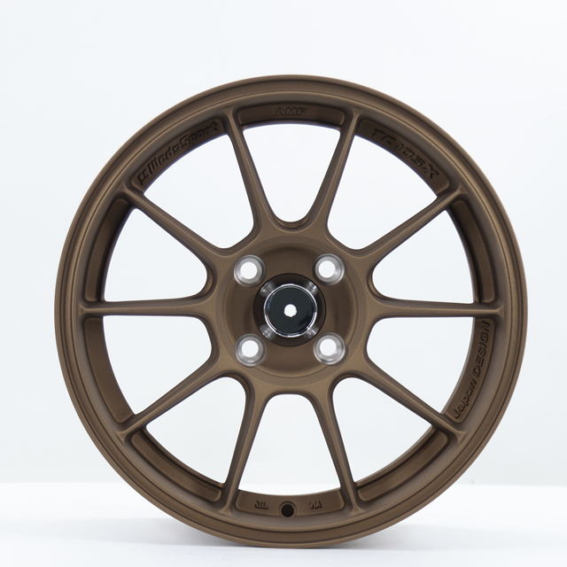 Aftermarket Passenger Car Wheels 4x100 Alloy Rim 15x7 Inch Black White Gun-grey Finish CB 73.1 Flow Forming Wheels
