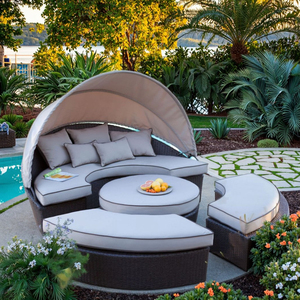 Audu bền ngoài trời wicker Vua kích thước giường đa năng trong nhà/ngoài trời đi văng cho phòng khách phòng ngủ bệnh viện kho trường - Product Image 2