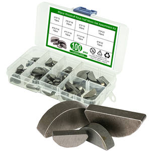 Juego de combinación de llaves semicirculares de 100 piezas, gran cantidad, venta al por mayor de China, llaves planas de acero inoxidable, media luna - Product Image 1