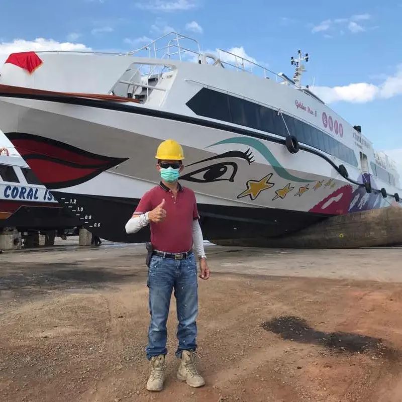 9 strati di Alta Tenuta All'aria Marine Lancio di Gomma Nave Barca Airbag