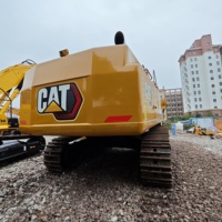 Excavatrice sur chenilles CAT 349 d'occasion, 49 tonnes, moteur, système hydraulique, faible nombre d'heures de travail