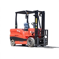Nouveau chariot élévateur contrepoids en acier Mannick certifié ISO, 3,5 tonnes, alimenté par batterie au plomb-acide, siège, longueur de fourche 1200 mm, intérieur/extérieur