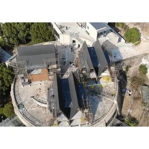 Maisons mobiles préfabriquées à l'épreuve des cyclones, bungalow en bois préfabriqué, maison à ossature en acier de calibre léger, bâtiment en métal