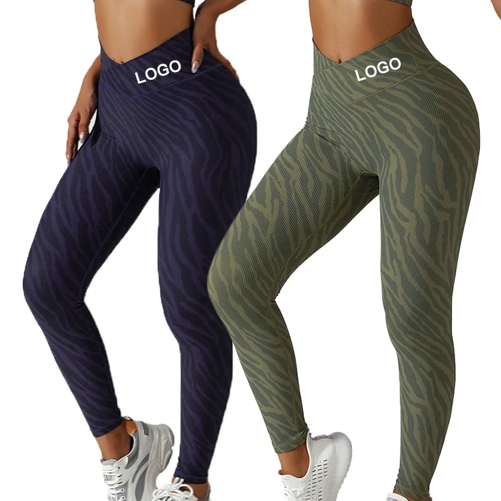 High Waist Fancy Custom ized Großhandel Custom Multi Color Frauen Fitness Yoga Leggings Hosen
