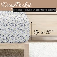 Ensemble de draps queen 4 pièces-Feuilles de refroidissement respirantes à motif doublement brossé