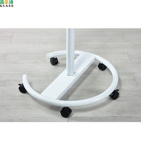 Altura ajustável flip chart cavalete whiteboard stand retrátil whiteboard com rodas para escritório/sala de reunião - Product Image 5