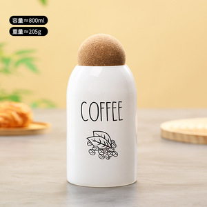Barattolo di vetro borosilicato alto con sughero sigillato per uso domestico di stoccaggio di grande capacità <span class=keywords><strong>Set</strong></span> di conservazione della frutta secca - Product Image 3