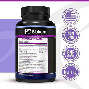 Biokom Private Label Afslankpillen Nachtelijke Vetverbrander Natuurlijk Kruiden Gewichtsverlies Capsules Supplement Voor Gewichtsbeheersing - Product Image 2