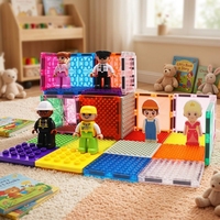 Lot de 15 jouets magnétiques éducatifs pour enfants, compatibles avec les grandes briques standard et les feuilles magnétiques, pour plusieurs années