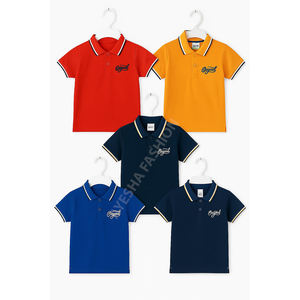 Unisex 100% algodón Premium corto para camisetas Polo camisas Logotipo de alta calidad bordado tela de punto antiarrugas corto en blanco - Product Image 4