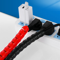 Envoltura de cable en espiral, funda protectora de gestión de cables, fundas organizadoras de cables eléctricos para ordenador, protección en espiral, manguera hidráulica