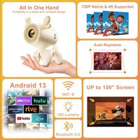 Projecteur JY320LI T950s 720P Android 13 Prix d'usine Mini projecteur Wifi BT Smart Home Projecteurs LED 4K