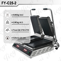 Machine à hamburgers à double tête avec deux zones de cuisson indépendantes, double capacité pour éviter les pertes de clients en file d'attente, OEM