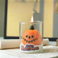 Halloween Kürbis Geist Fledermaus Form Handgemachte Bienenwachs Sojawachs Duftkerze |   Gruselige Weihnachtsdekoration für Zuhause und Partygeschenke