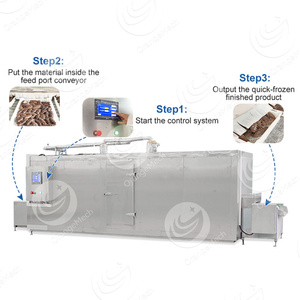 ORME Machine de congélation rapide fluidisée de pépites de poulet aux fruits de mer Machine de congélation à tunnel à choc rapide - Product Image 3
