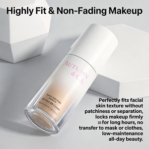 Lotion solaire chimique imperméable - Illuminante et hydratante SPF Visage/Corps Liquide avec poudre pressée - Product Image 6