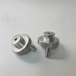 Manivela de aleación de aluminio oxidado con superficie moleteada para máquina de torneado circular, perilla de manipulación tipo <span class=keywords><strong>ruleta</strong></span> - Product Image 3