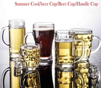 Verre à bière en cristal de style américain grande capacité, haute qualité, avec poignée, logo personnalisé, sans plomb, robuste et stable D&Z – Vente en gros