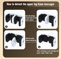 Masseur électrique chauffant pour pieds et mollets, machine de massage Shiatsu par pétrissage avec télécommande pour soulager la fatigue des pieds, des jambes, des genoux, de la taille et du corps