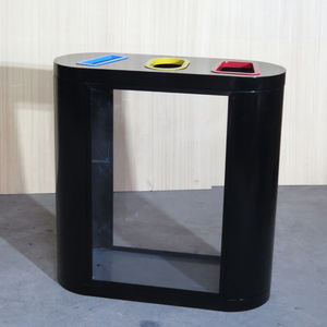 Station d'aéroport publique Anti-terreur <span class=keywords><strong>poubelle</strong></span> à <span class=keywords><strong>3</strong></span> <span class=keywords><strong>compartiments</strong></span> recyclage <span class=keywords><strong>poubelle</strong></span> - Product Image 3