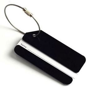 Étiquettes de bagages en aluminium personnalisées avec logo publicitaire, étiquettes de voyage imperméables pour valises, cadeaux publicitaires promotionnels - Product Image 4