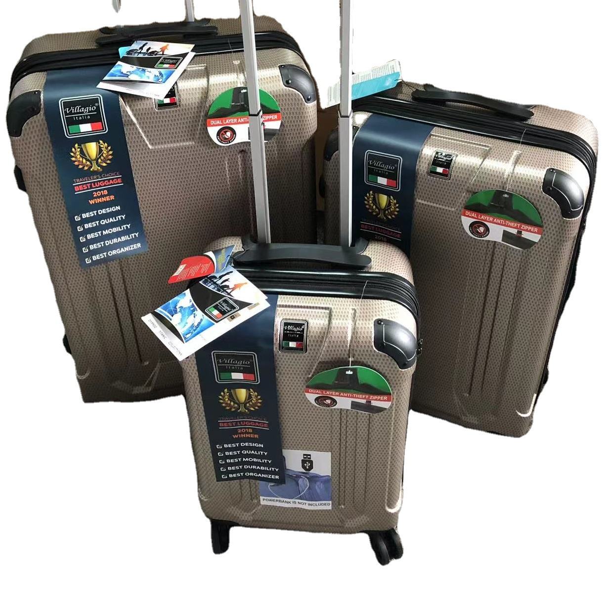 Trolley Luggage Best Hard Case Suitcase 2018 Durable Gray